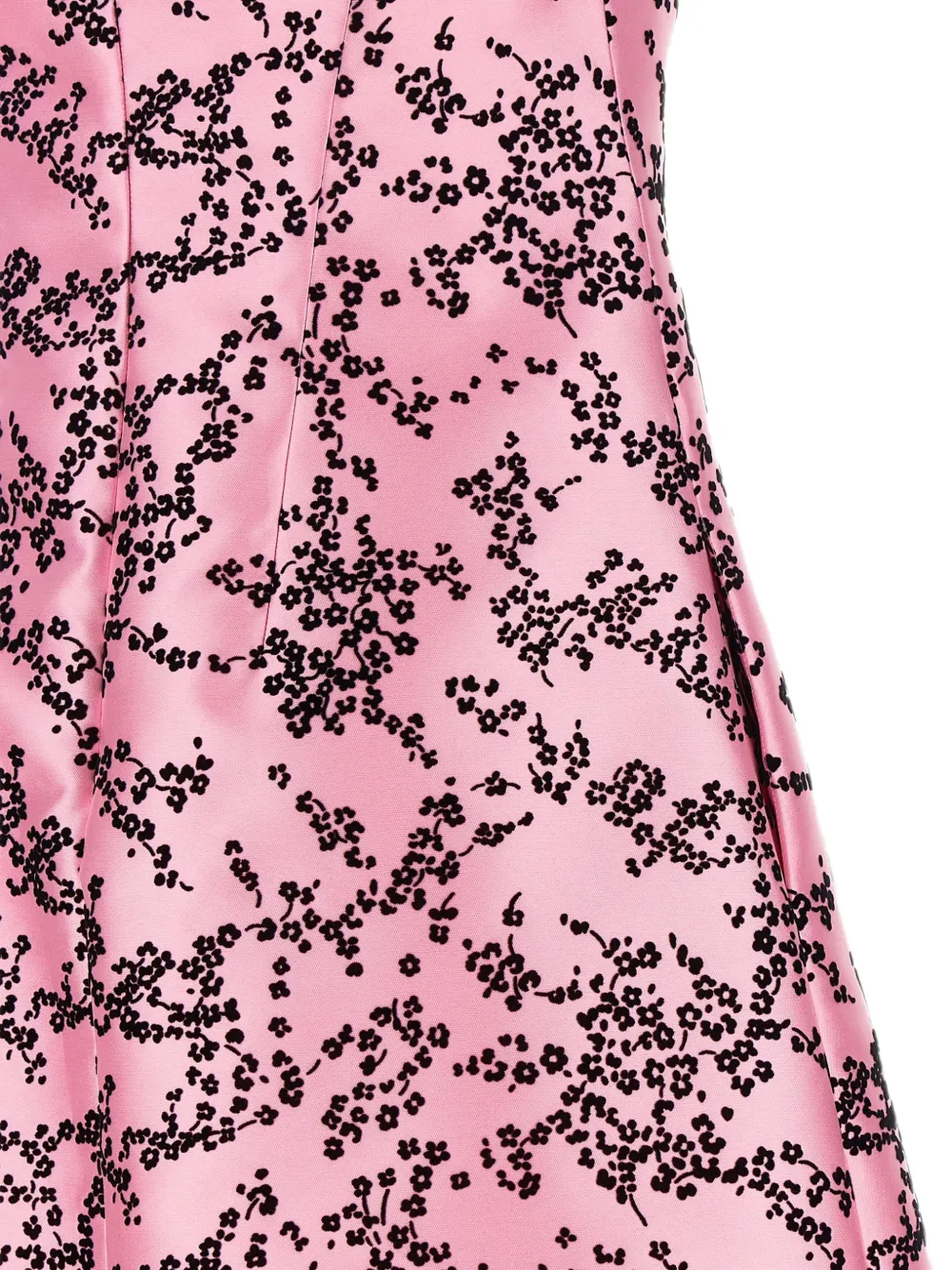 Alberta Ferretti Midi-jurk met bloemenprint Roze