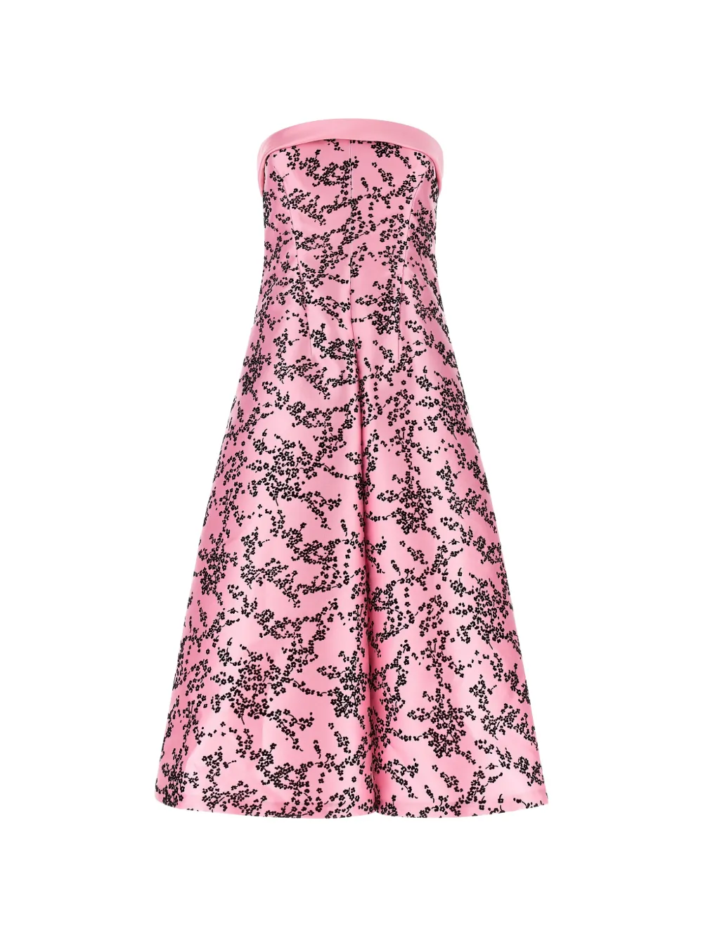 Alberta Ferretti floral-print strapless midi dress - Rosa