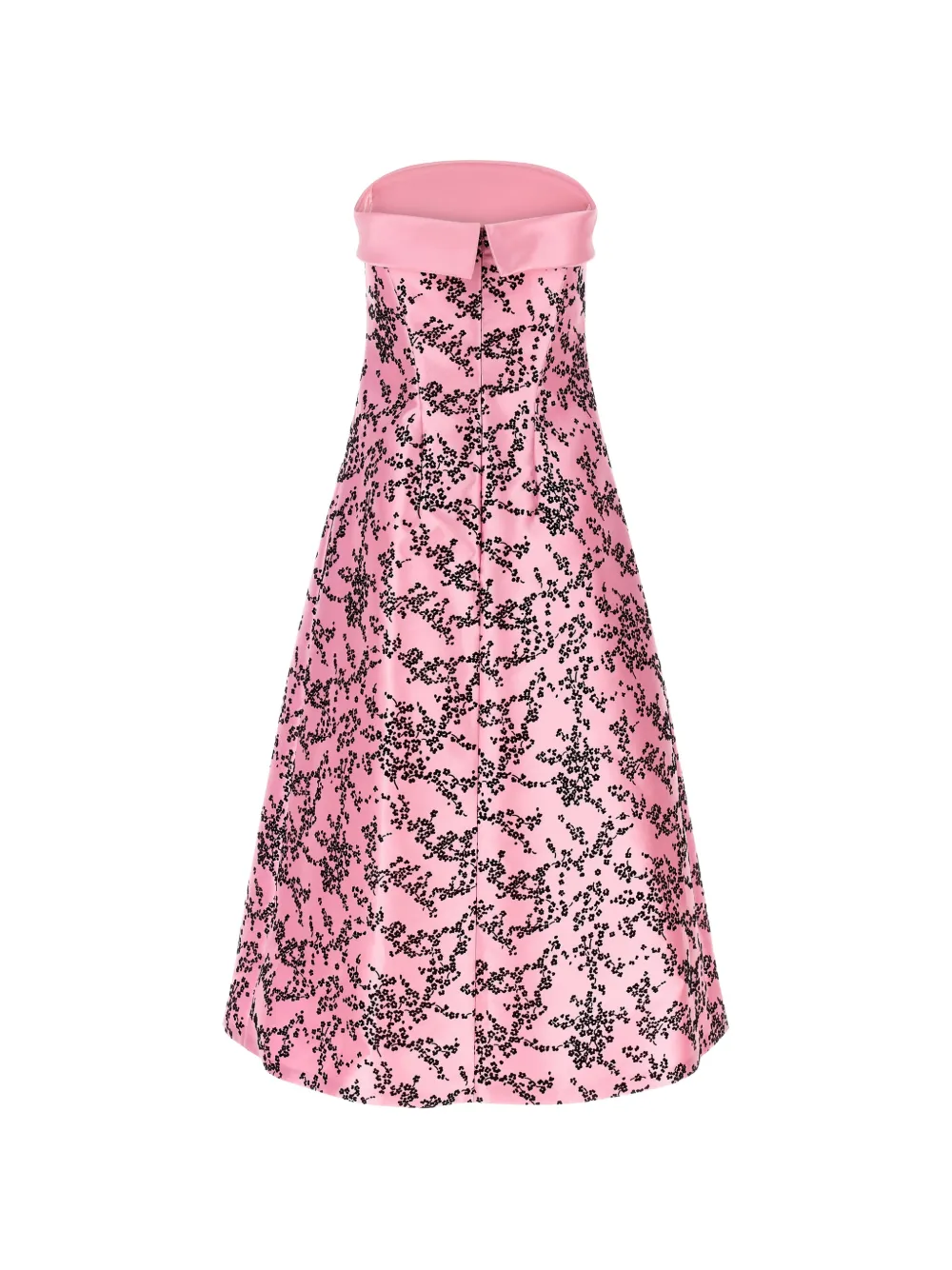 Alberta Ferretti Midi-jurk met bloemenprint Roze