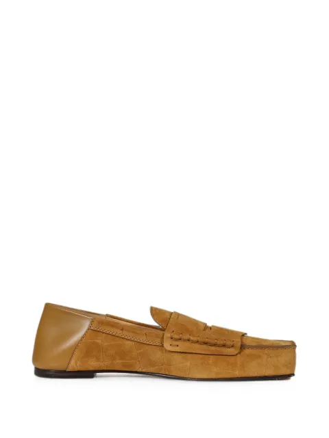 Jacquemus croc-effect panelled loafers