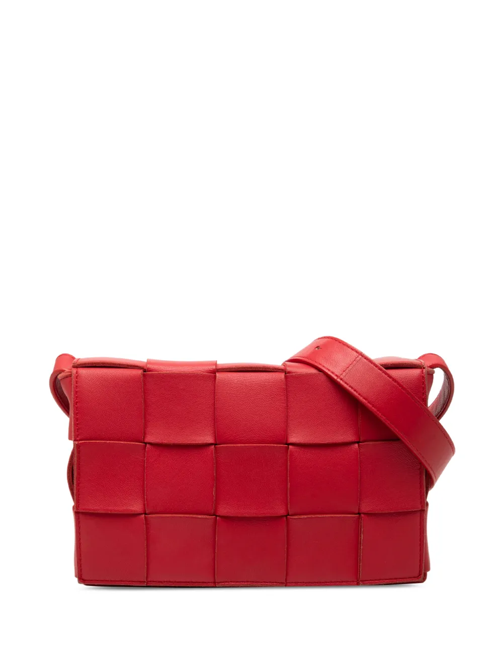 Bottega Veneta Pre-Owned 2012-2026 Nappa Intrecciato Cassette crossbody bag - Rot