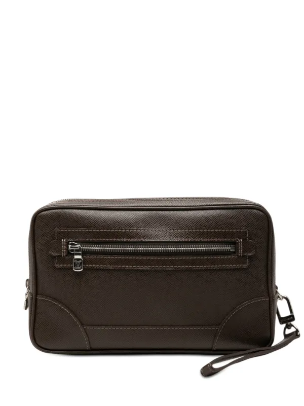 Louis Vuitton Pre-Owned 2007 Taiga Neo Pavel Clutch Bag | Brown