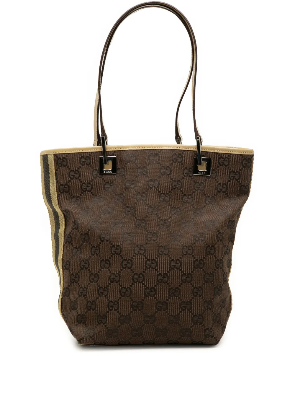 Gucci Pre-Owned 2000-2015 GG Canvas Web shoulder bag - Marrone