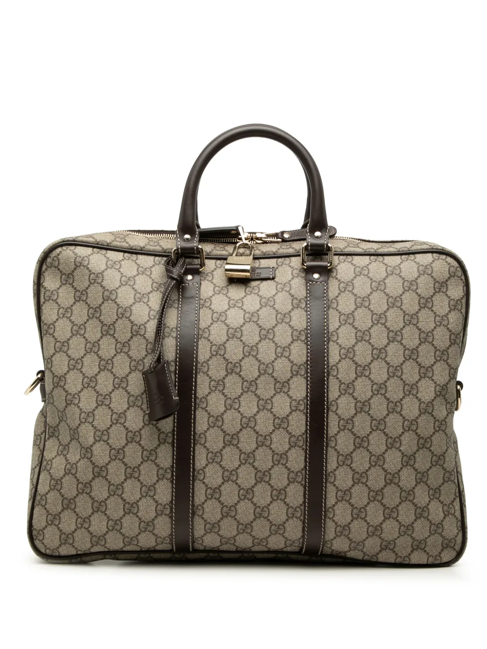 Gucci Pre-Owned 2000-2015 GG Supreme business bag - Toni neutri