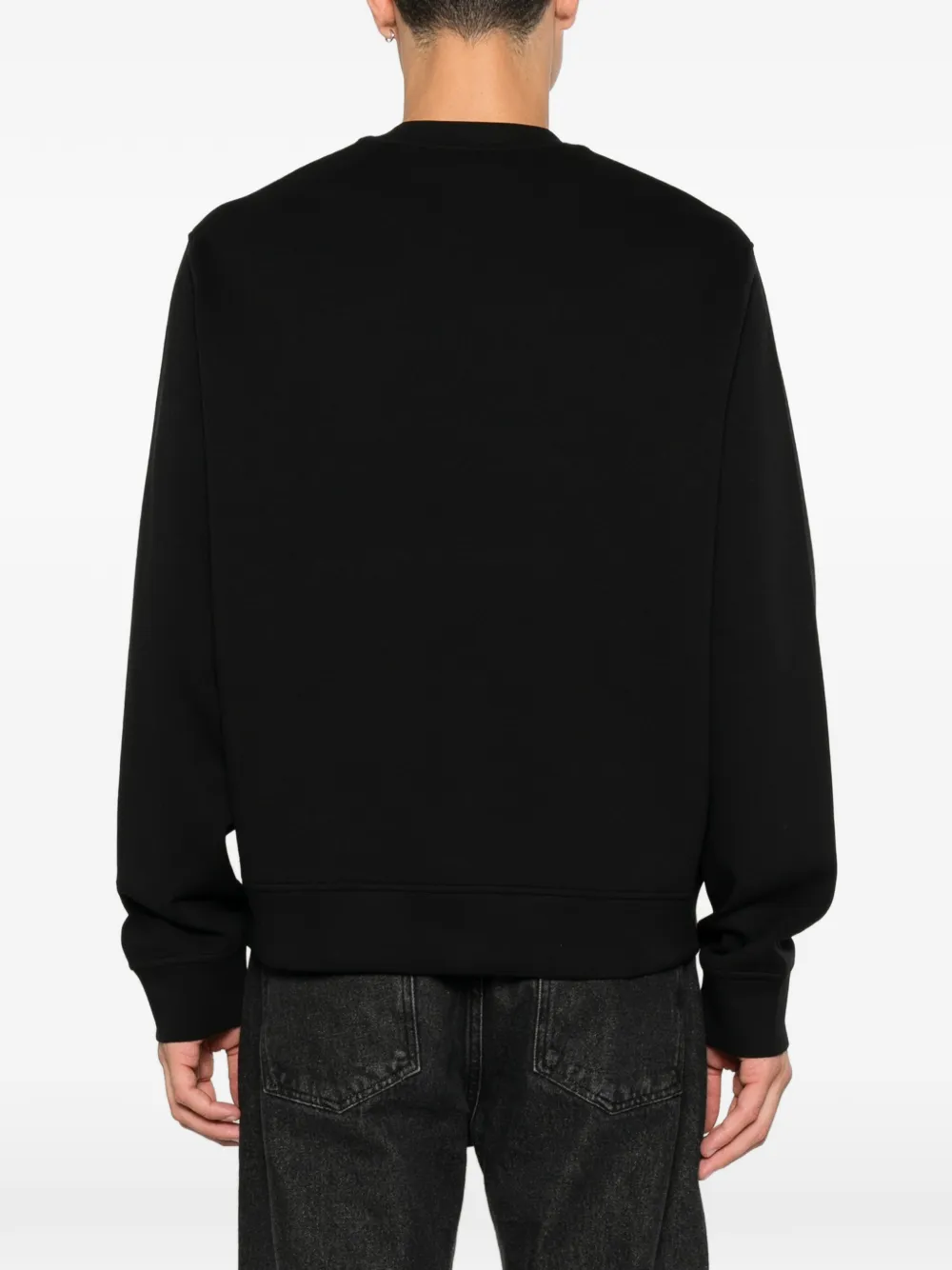 Emporio Armani Katoenen sweater met logoprint Zwart