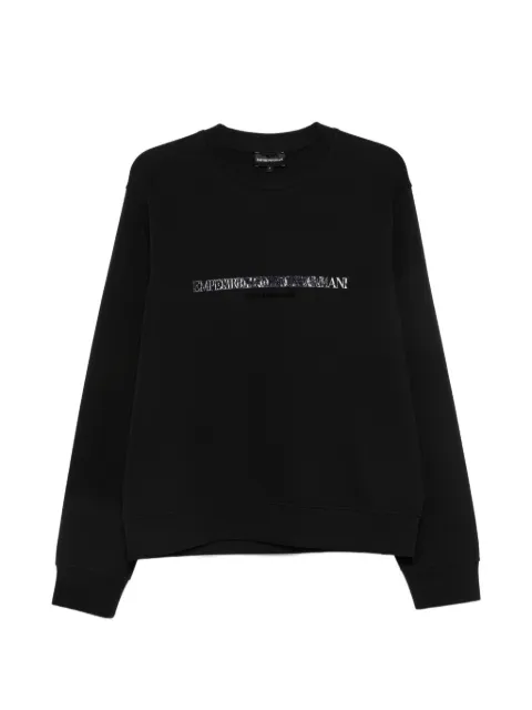 Emporio Armani logo-print cotton sweatshirt