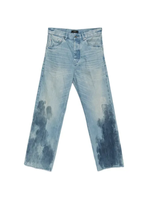 Purple Brand faded wide-leg denim jeans