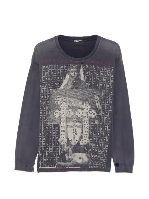 Enfants Riches Déprimés playera con estampado gráfico y efecto envejecido
