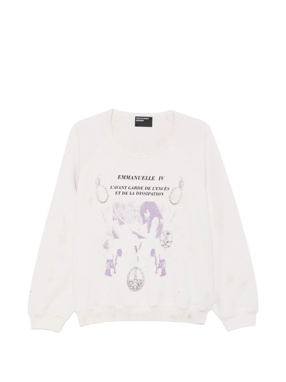 Enfants Riches Déprimés graphic-print distressed cotton sweatshirt