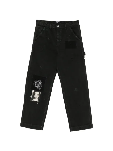 Enfants Riches Déprimés patchwork distressed cotton trousers