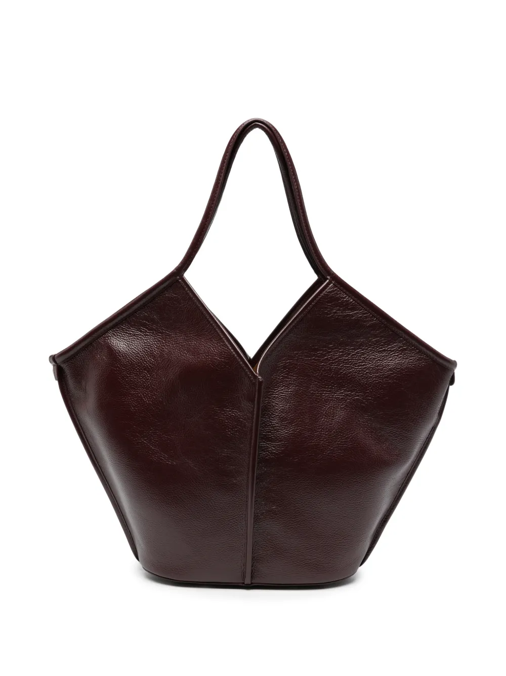 Hereu Calella leather tote bag - Rosso