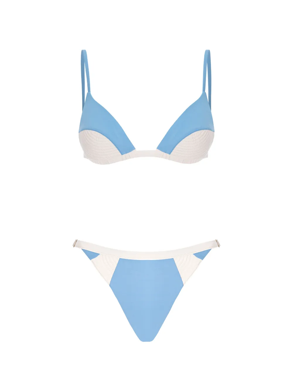 Noire Swimwear Nyra Alice Triangle Bikini In Blue