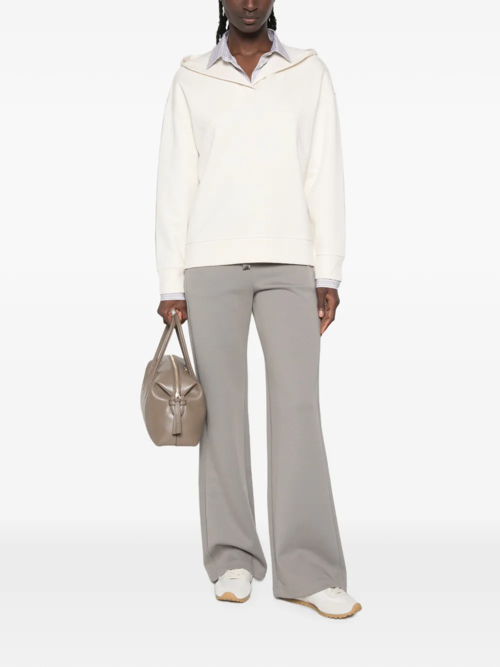 'S Max Mara Hoodie met lange mouwen Beige