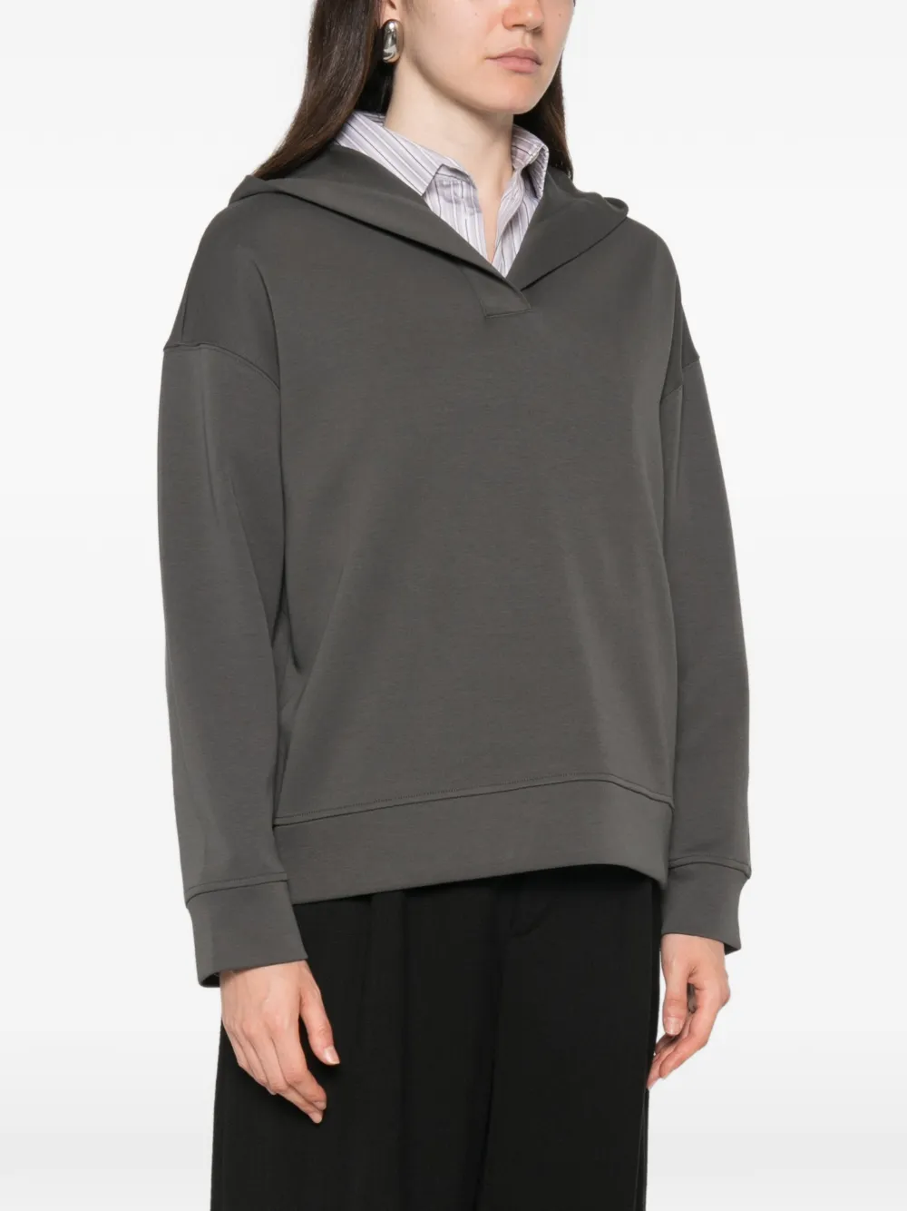 'S Max Mara Smbuona hoodie met lange mouwen Grijs