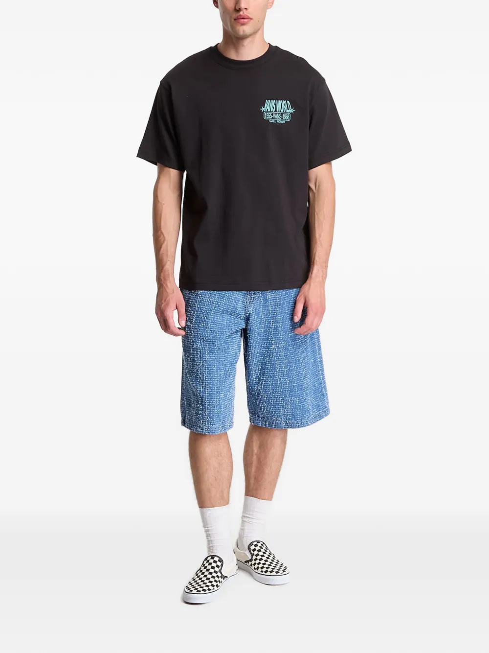 Vans Katoenen T-shirt Zwart