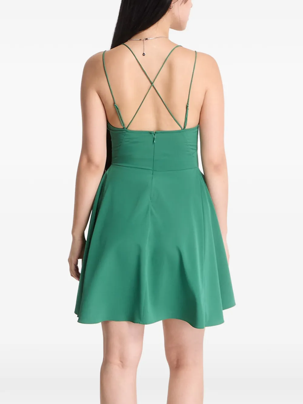 AllSaints Claire asymmetrische gedrapeerde mini-jurk Groen
