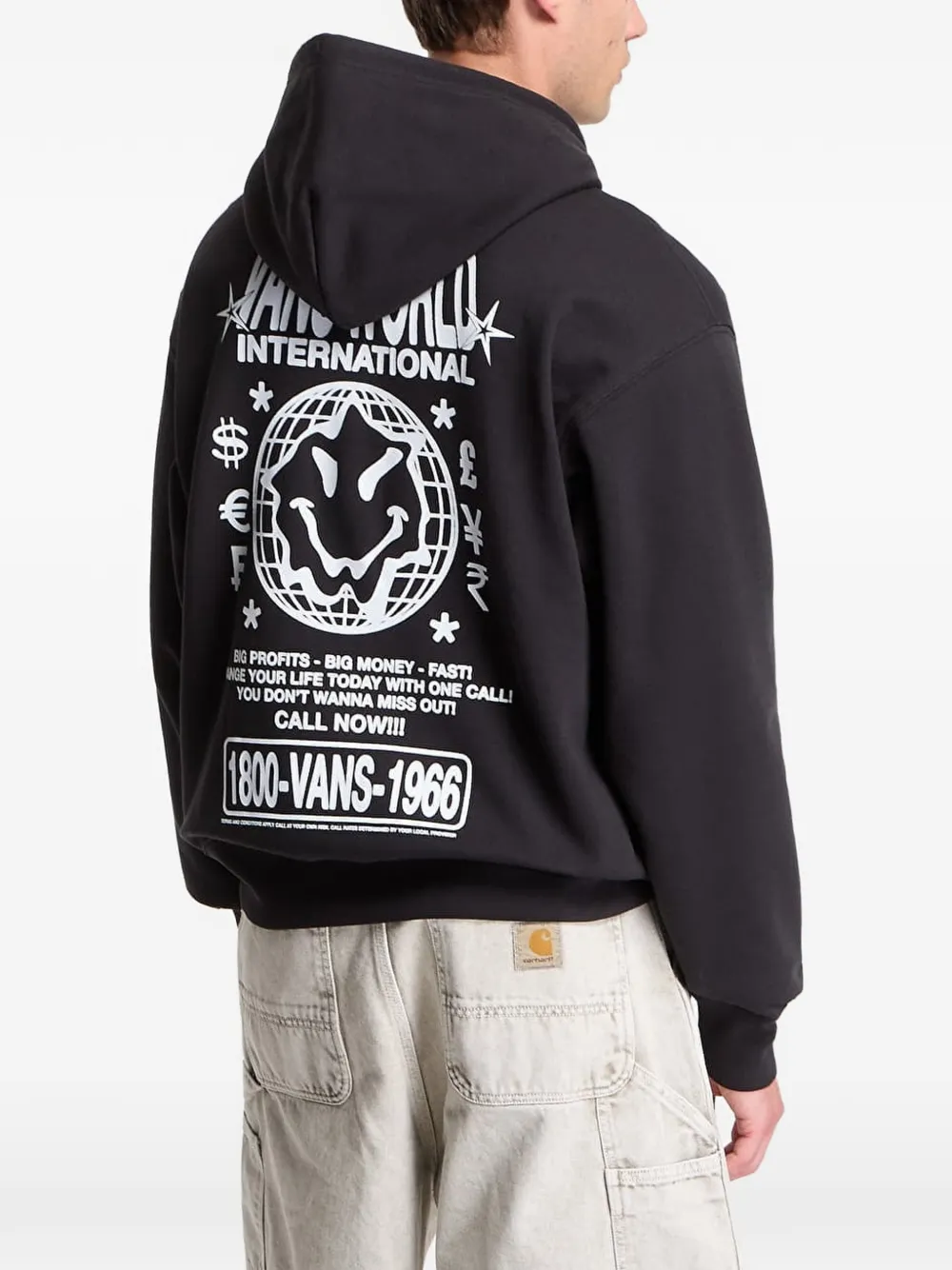 Vans World Intl pullover black Zwart