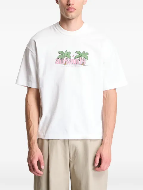 AllSaints playera de algodón con logo estampado