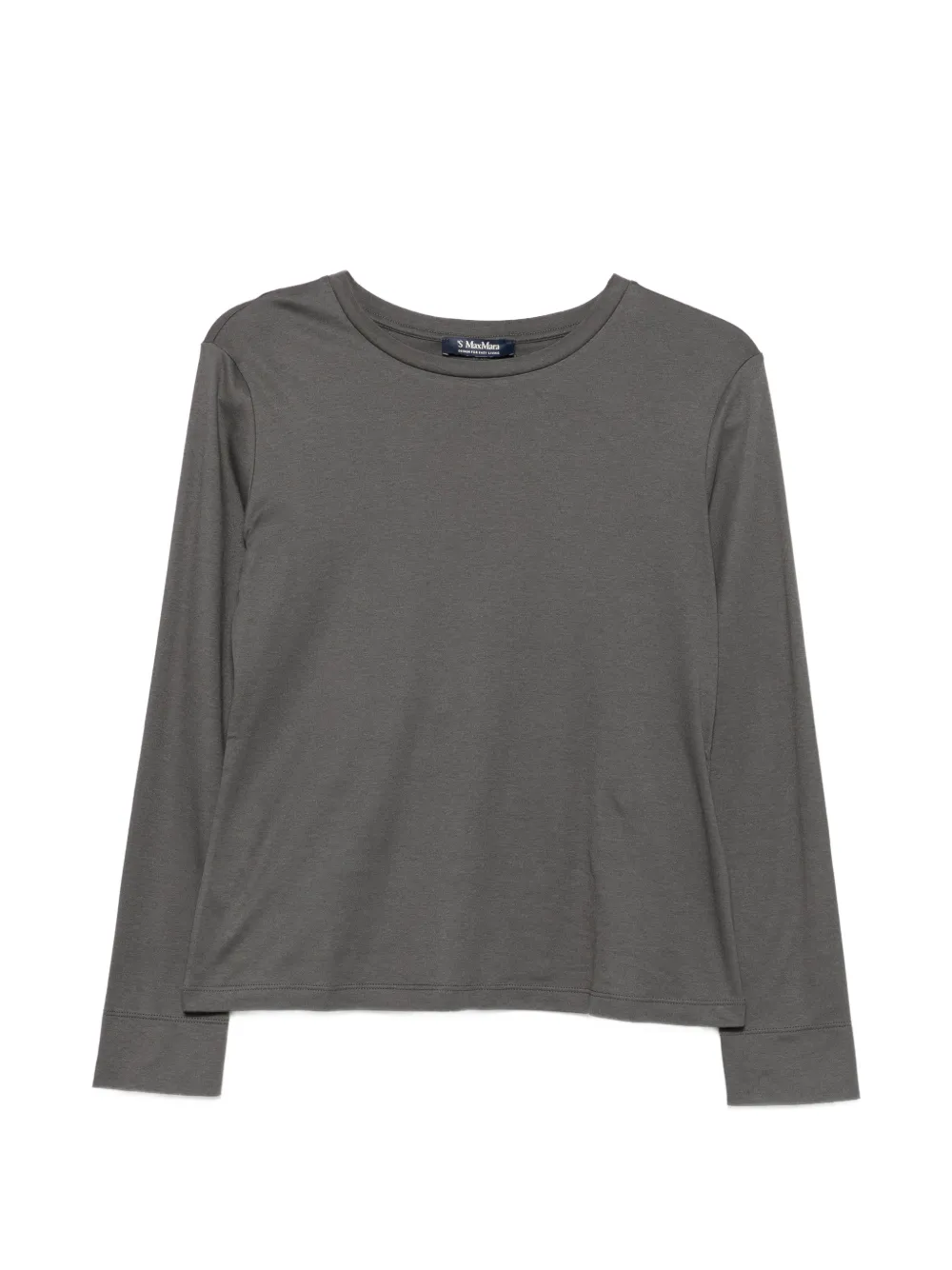 'S Max Mara Smmfumetto crew neck long-sleeve top - Grigio