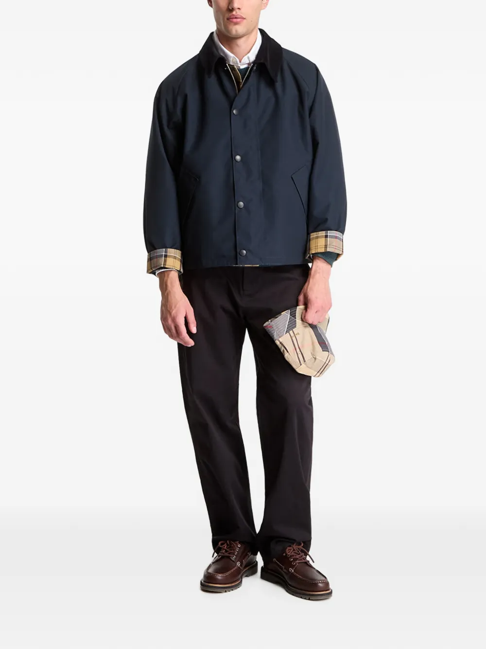 Barbour Omkeerbaar geruit jack Beige