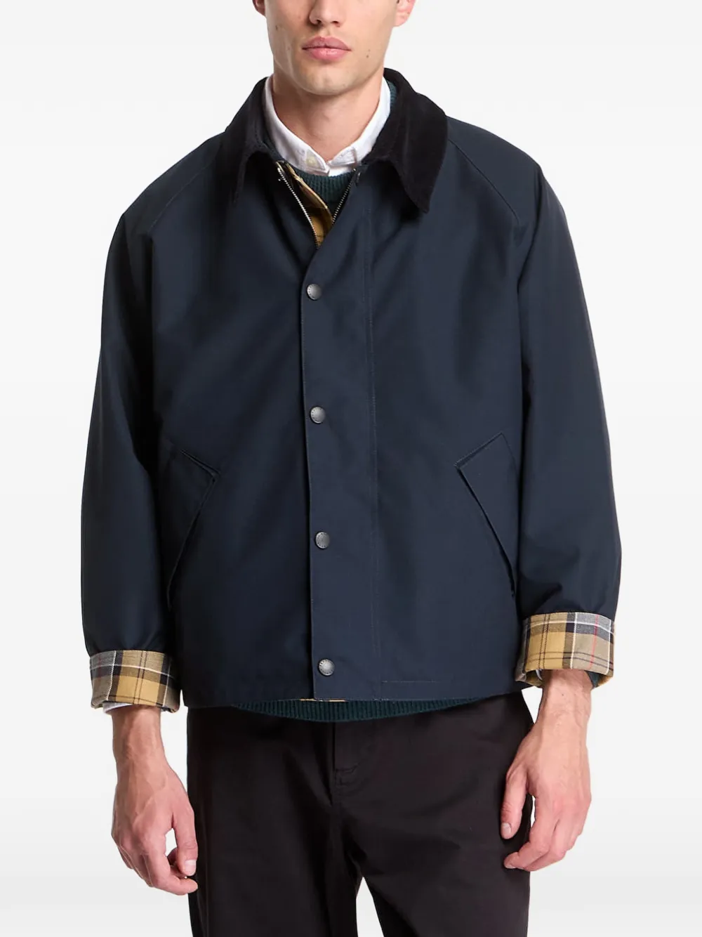 Barbour Omkeerbaar geruit jack Beige