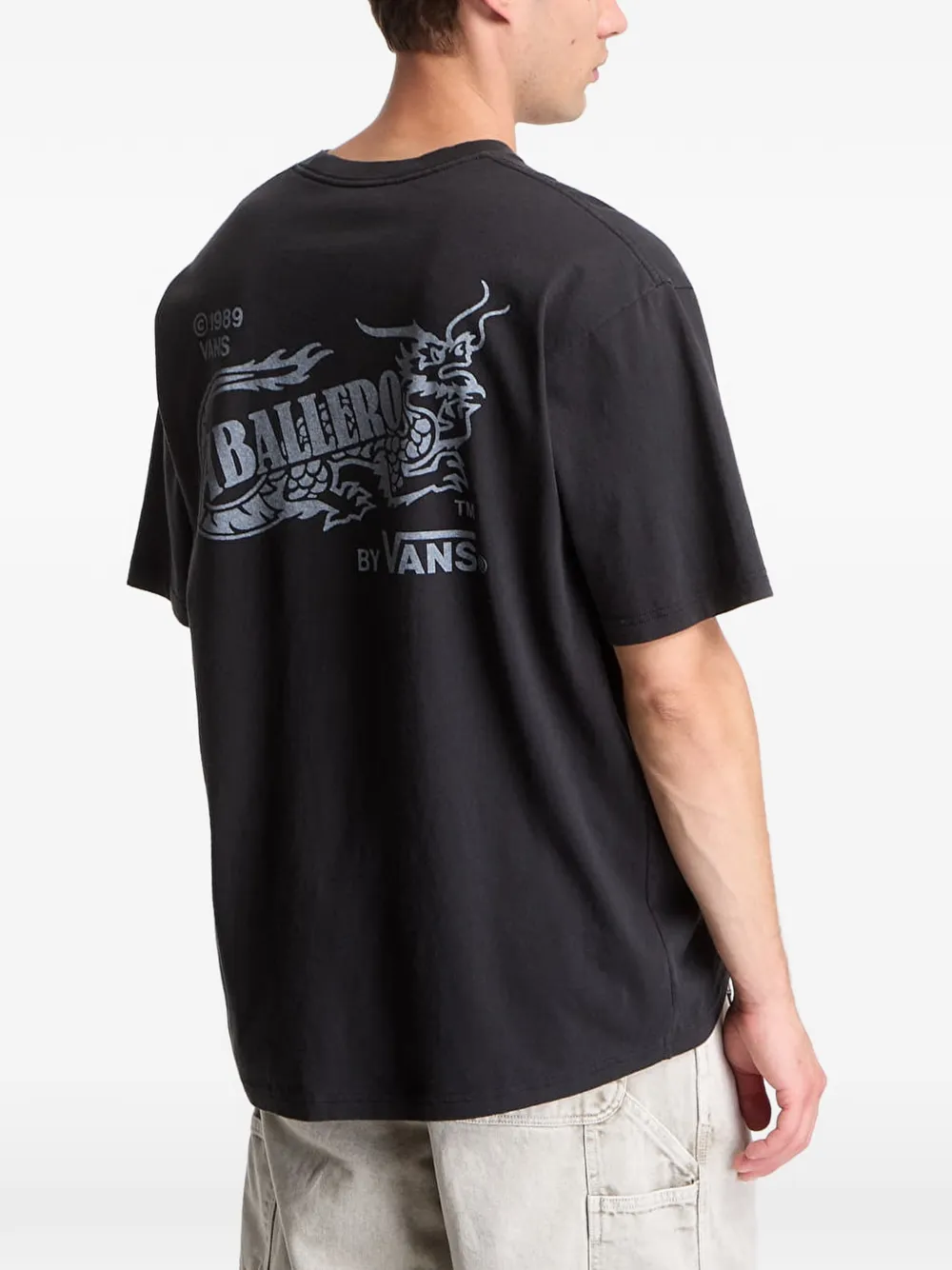 Vans T-shirt met grafische print Zwart