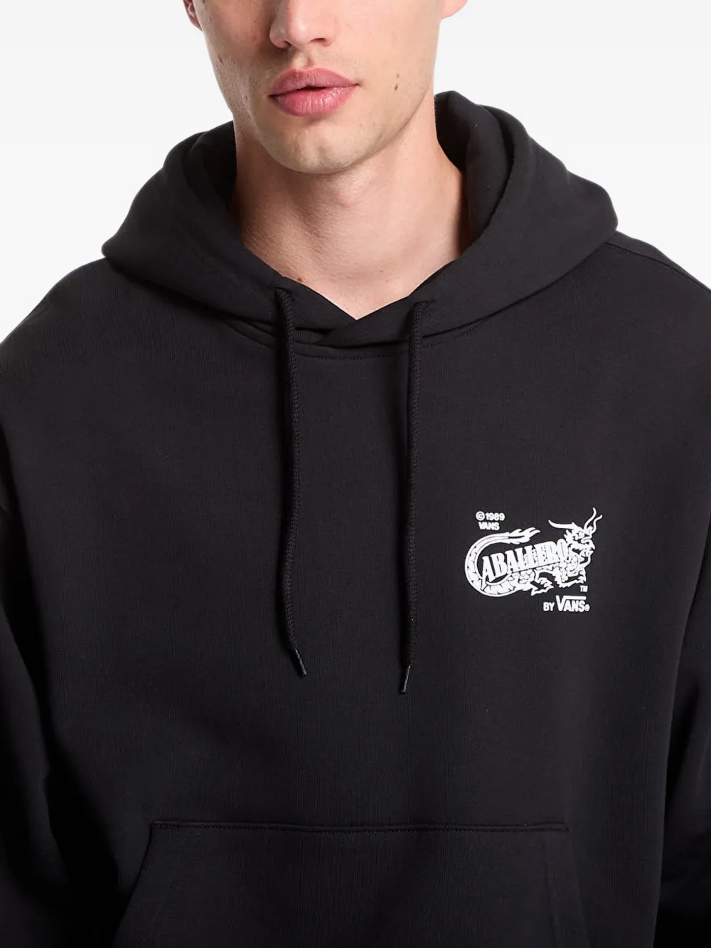 Vans graphic-print drawstring hoodie Zwart
