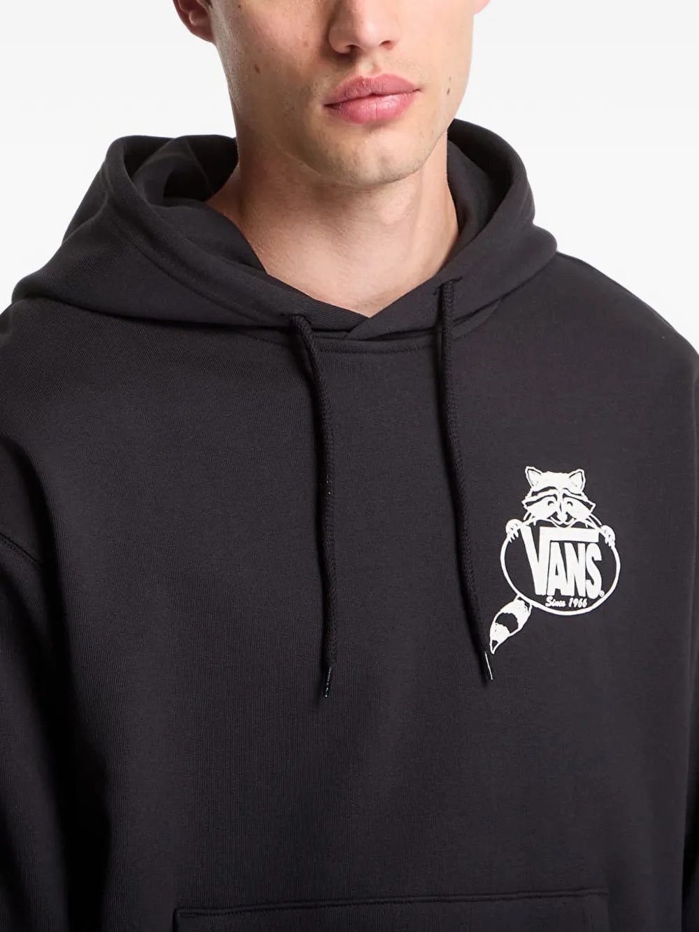 Vans graphic-print drawstring hoodie Zwart