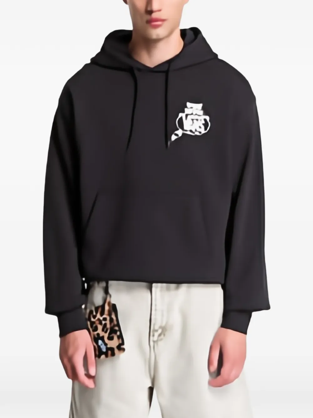 Vans Graphic-print Drawstring Hoodie In Black