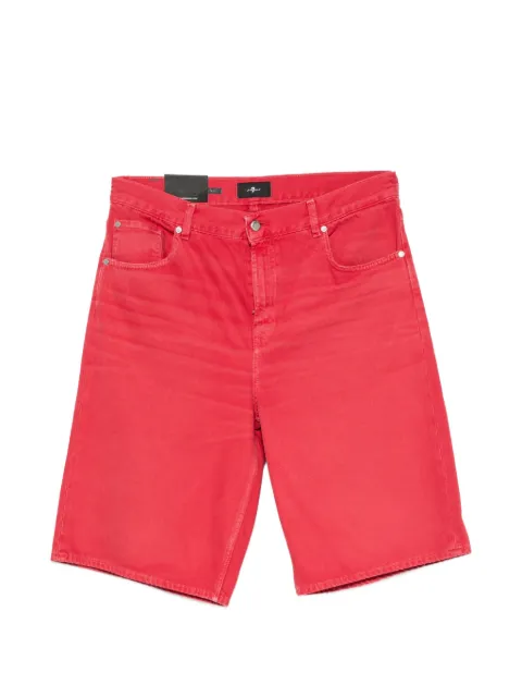 7 For All Mankind buttoned denim shorts
