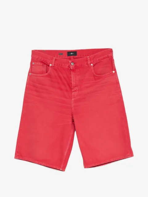7 For All Mankind shorts de mezclilla con botones