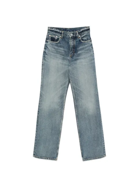 Alaïa distressed straight-leg jeans