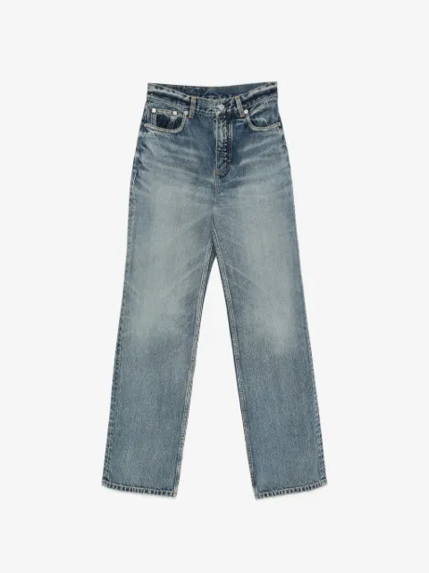 Alaïa distressed straight-leg jeans