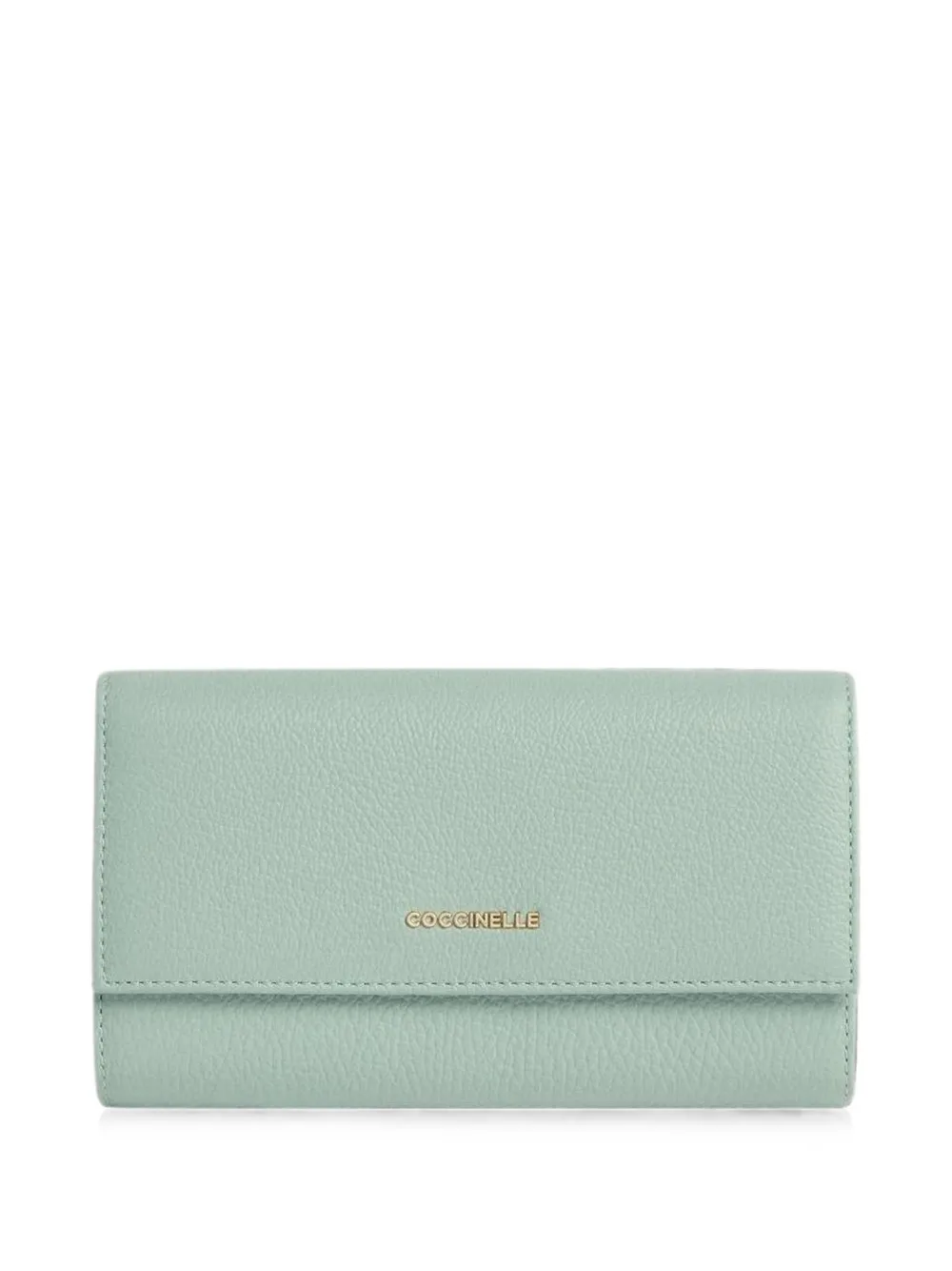 Coccinelle large logo-plaque wallet - Verde