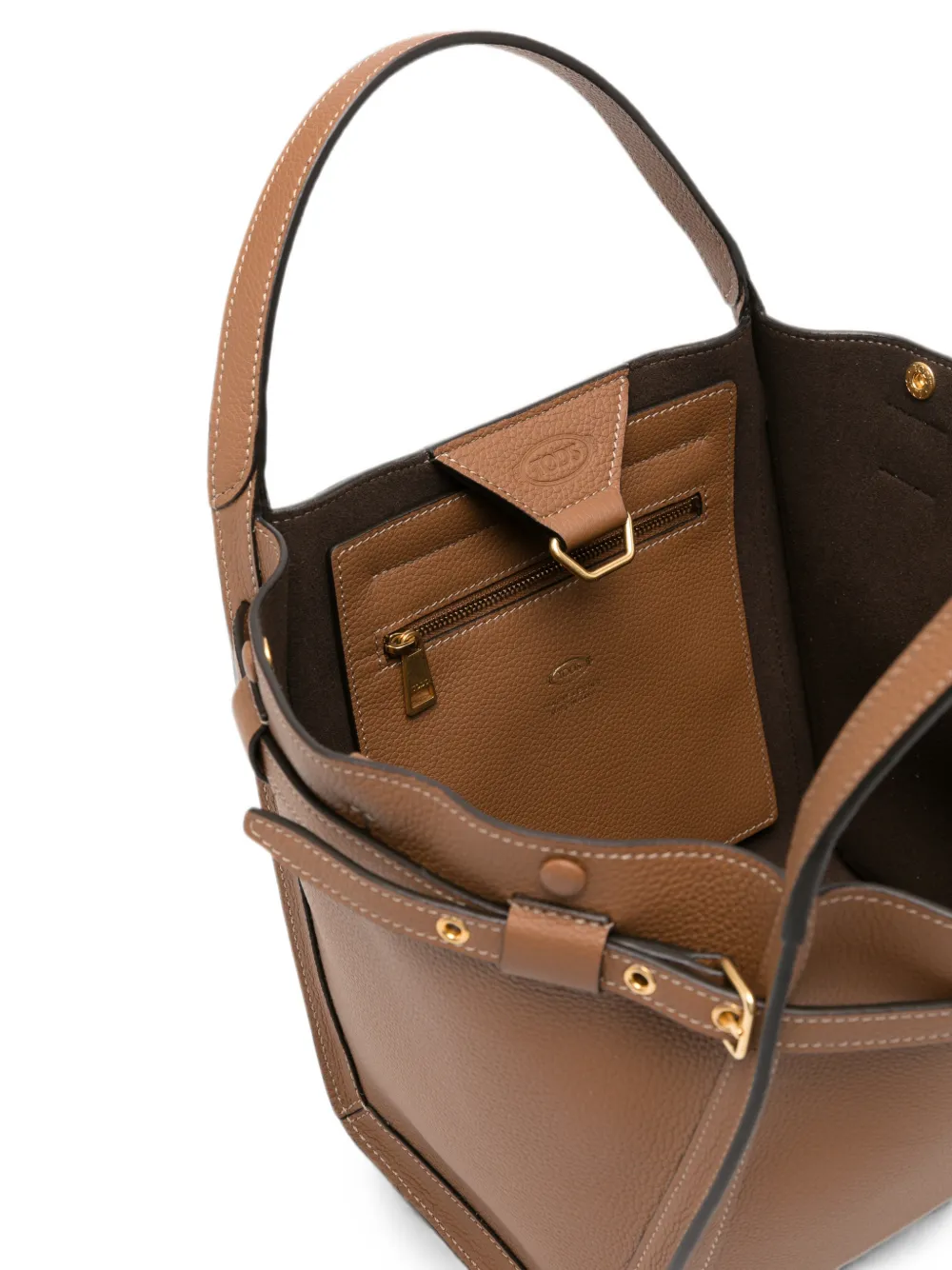 Tod's T Timeless leren schoudertas Bruin