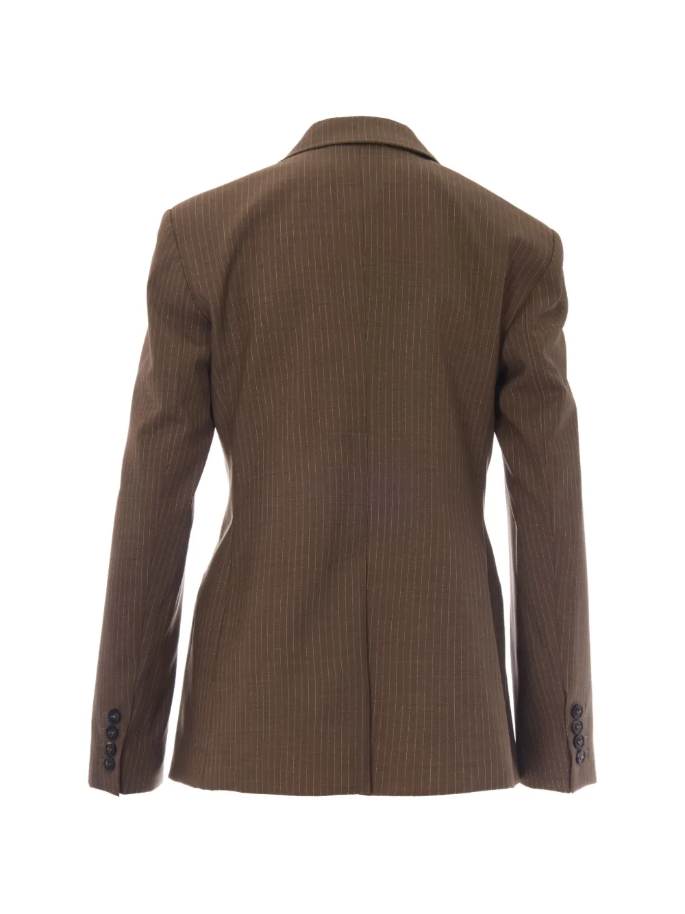 Max Mara Mstumico blazer met dubbele rij knopen en krijtstreep Bruin