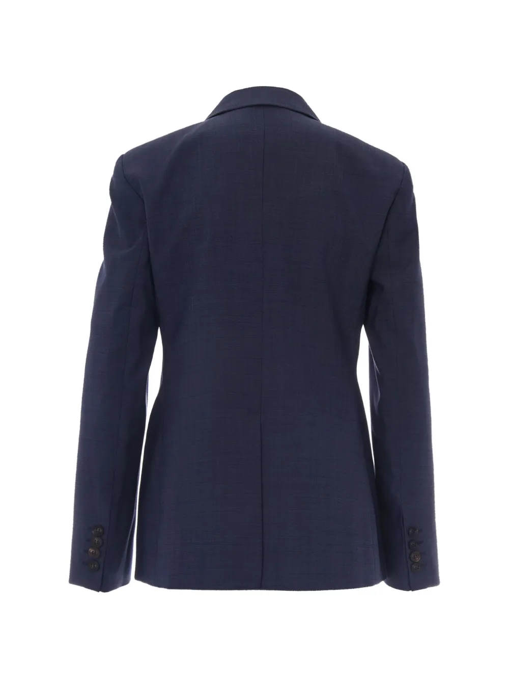 Max Mara Blazer met dubbele rij knopen van scheerwol Blauw