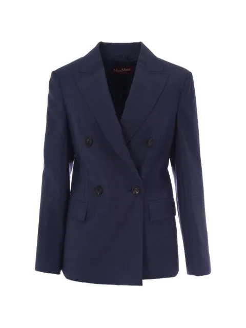 Max Mara double-breasted virgin-wool blazer