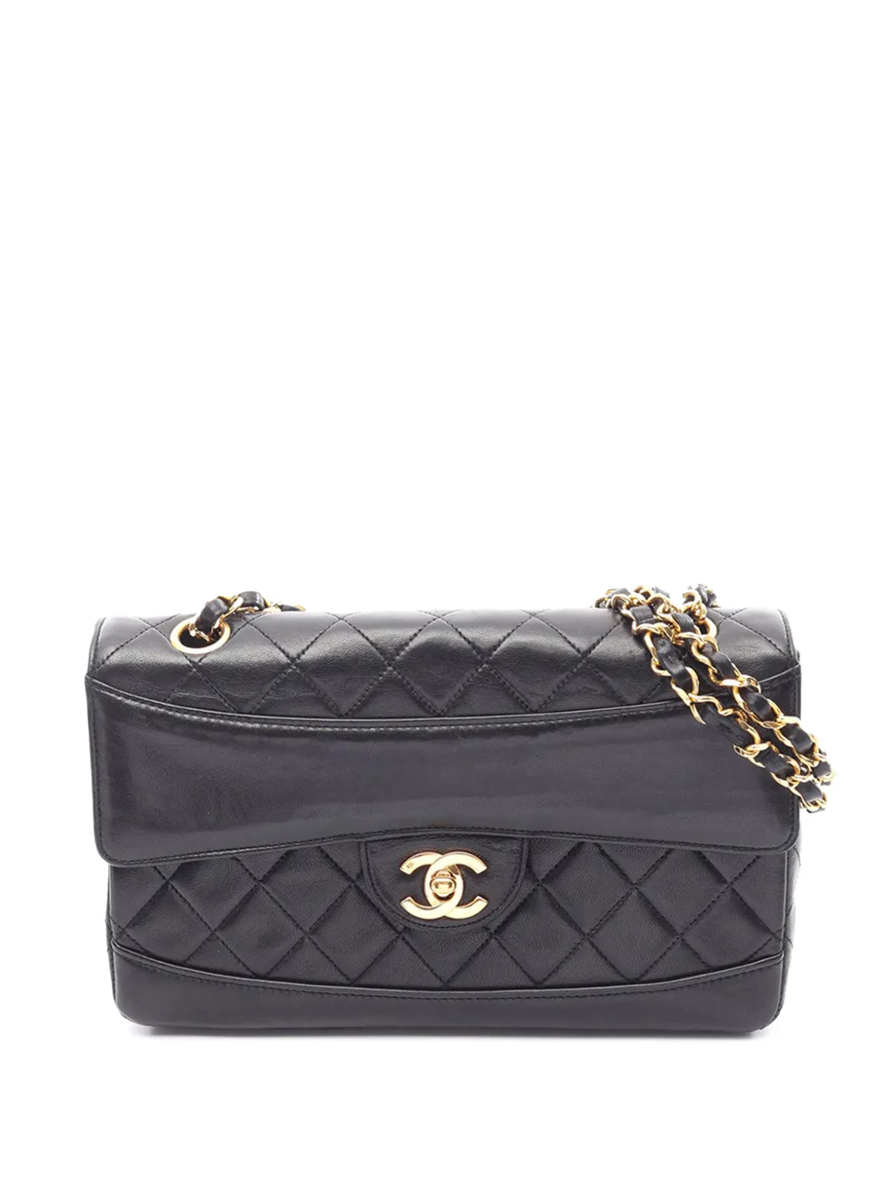 CHANEL Pre-Owned 2006-2008 CC Quilted Lambskin Single Flap crossbody bag - Nero