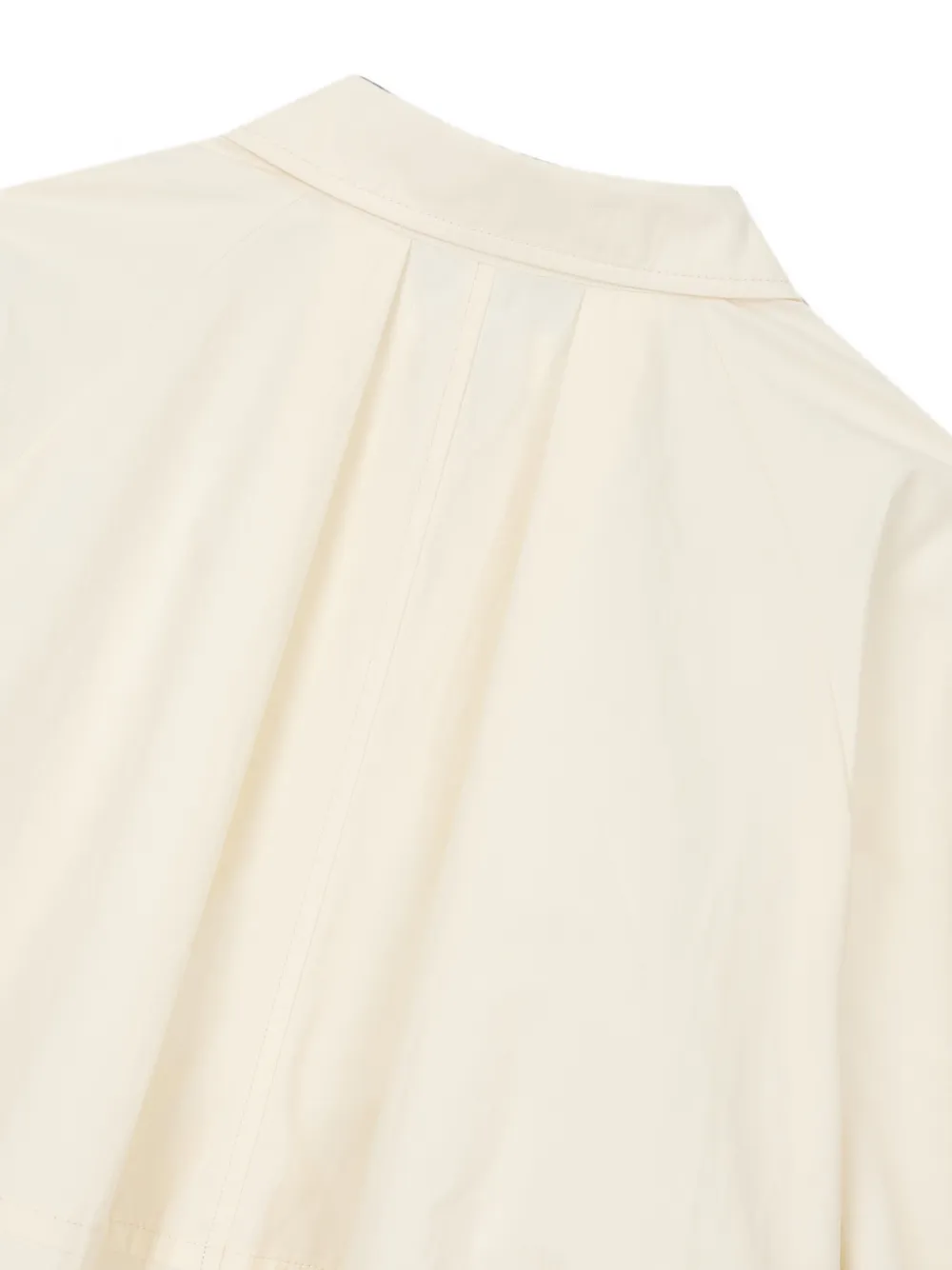 TOMBOY Button-down blouse met raglan mouwen en katoenen print Beige