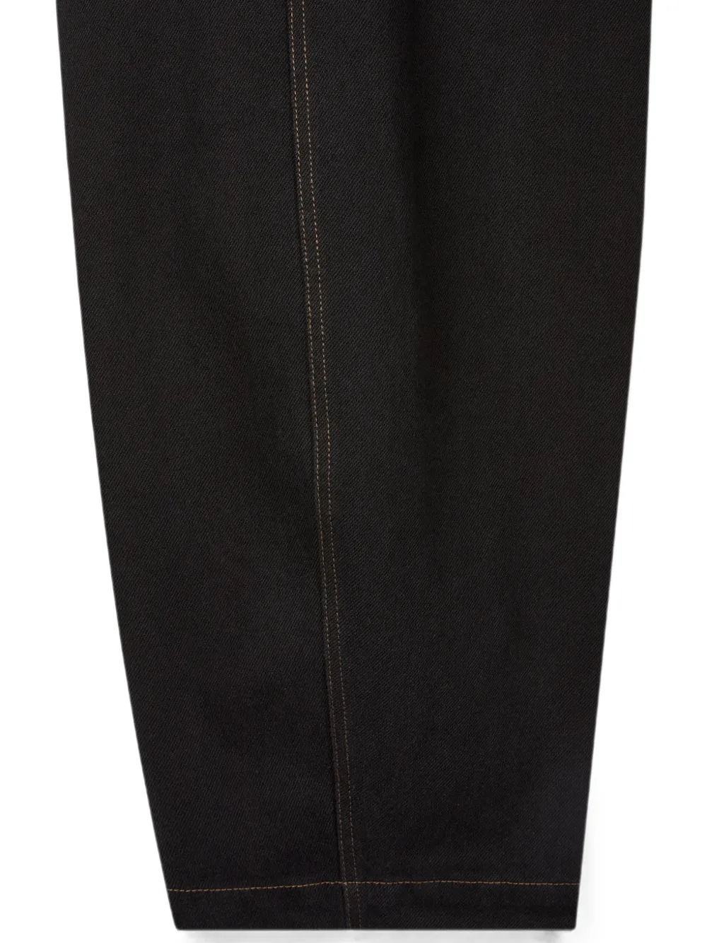 TOMBOY Katoenen broek met contrasterende stiksels Zwart