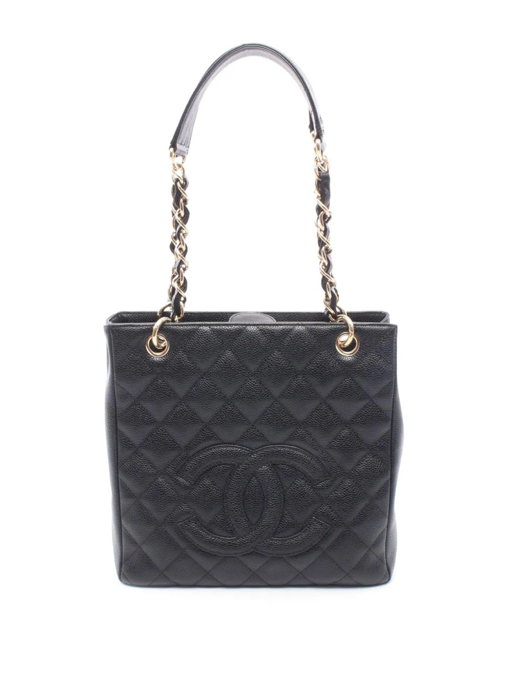 CHANEL Pre-Owned 2003-2004 Caviar Petite Shopping tote bag - Nero