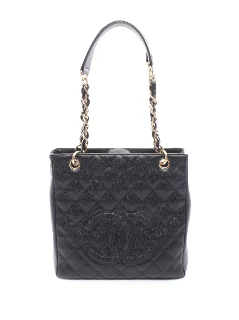 CHANEL Pre-Owned 2003-2004 Caviar Petite Shopping tote bag