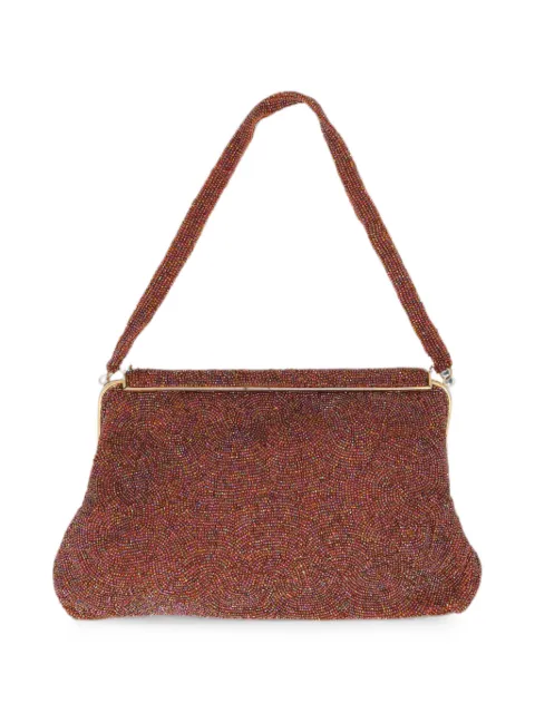 Vintage crystal-embellished shoulder bag