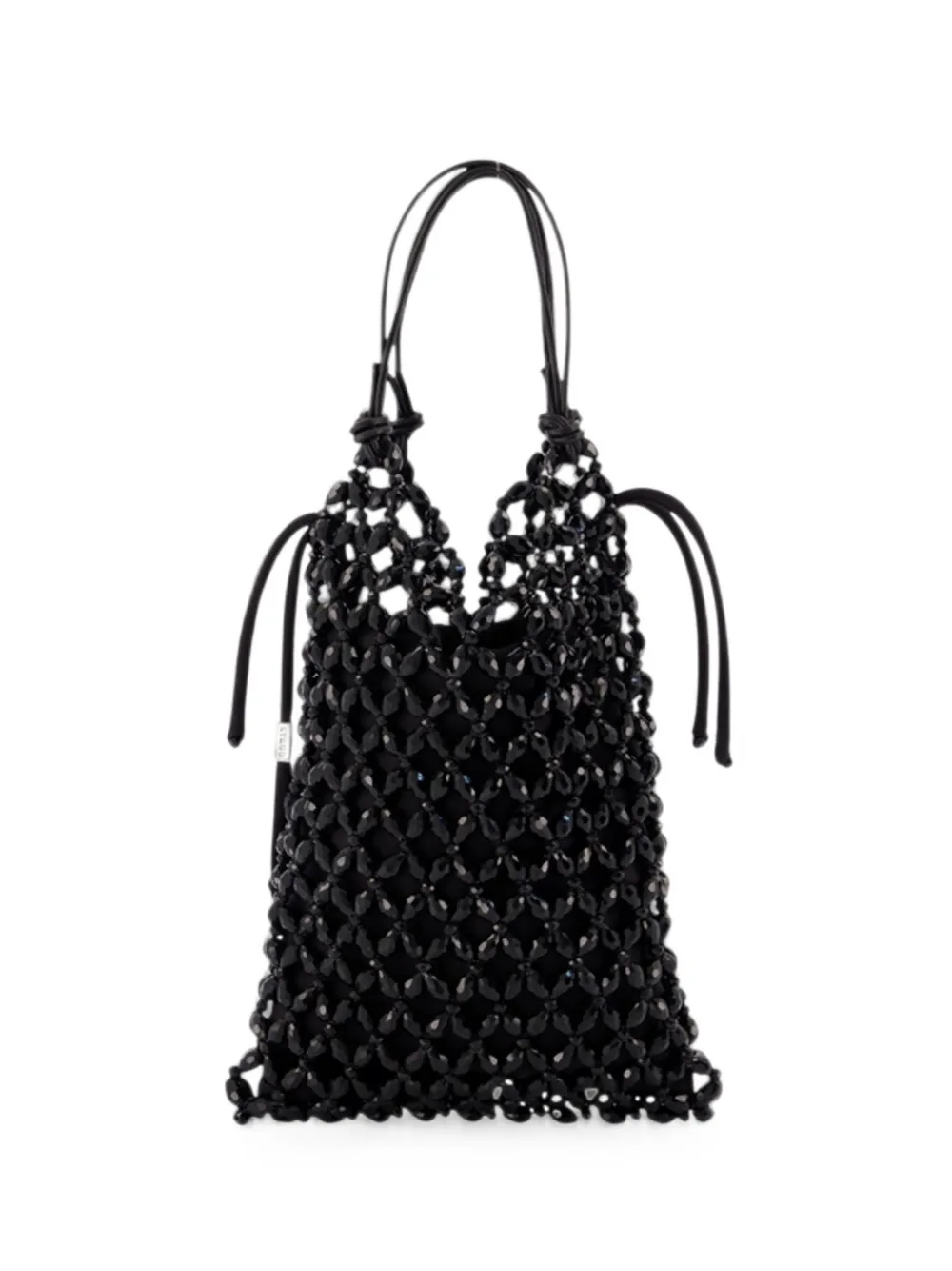 STAUD Karla pearl-embellished tote bag - Nero