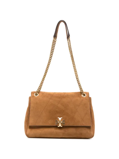 Tory Burch Charlie quilted suede shoulder bag