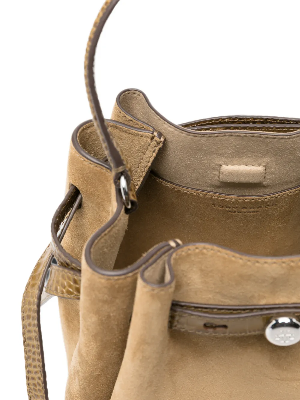 Tory Burch Romy suède bucket-tas Beige
