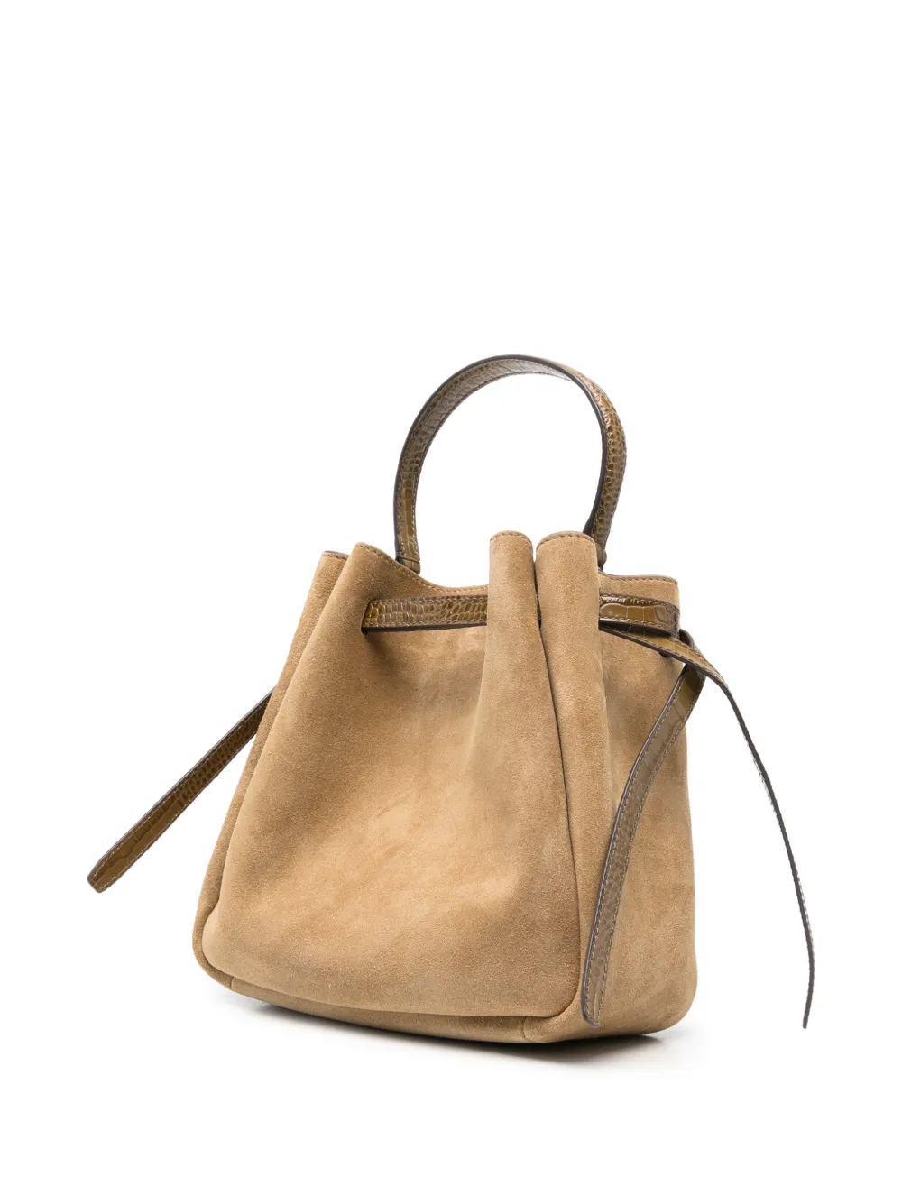 Tory Burch Romy suède bucket-tas Beige