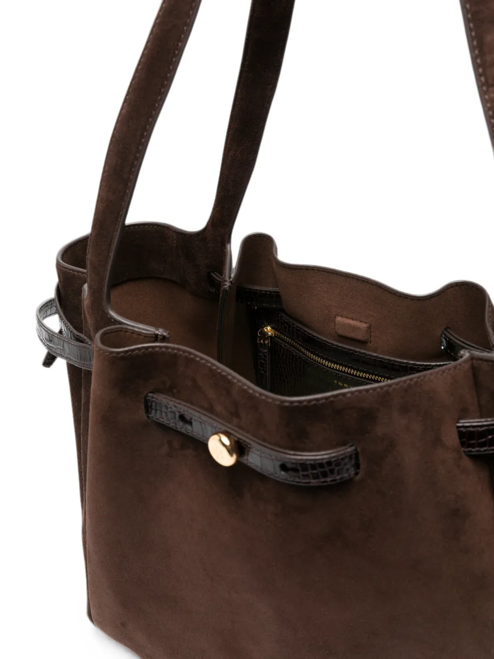 Tory Burch Romy suède shopper Bruin