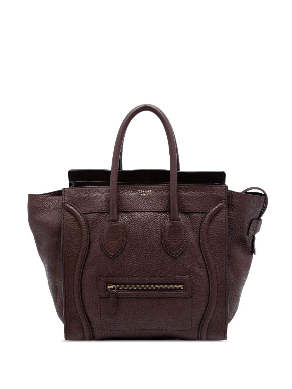 Celine Pre-Owned 2011 Mini Leather Luggage tote bag - Marrone